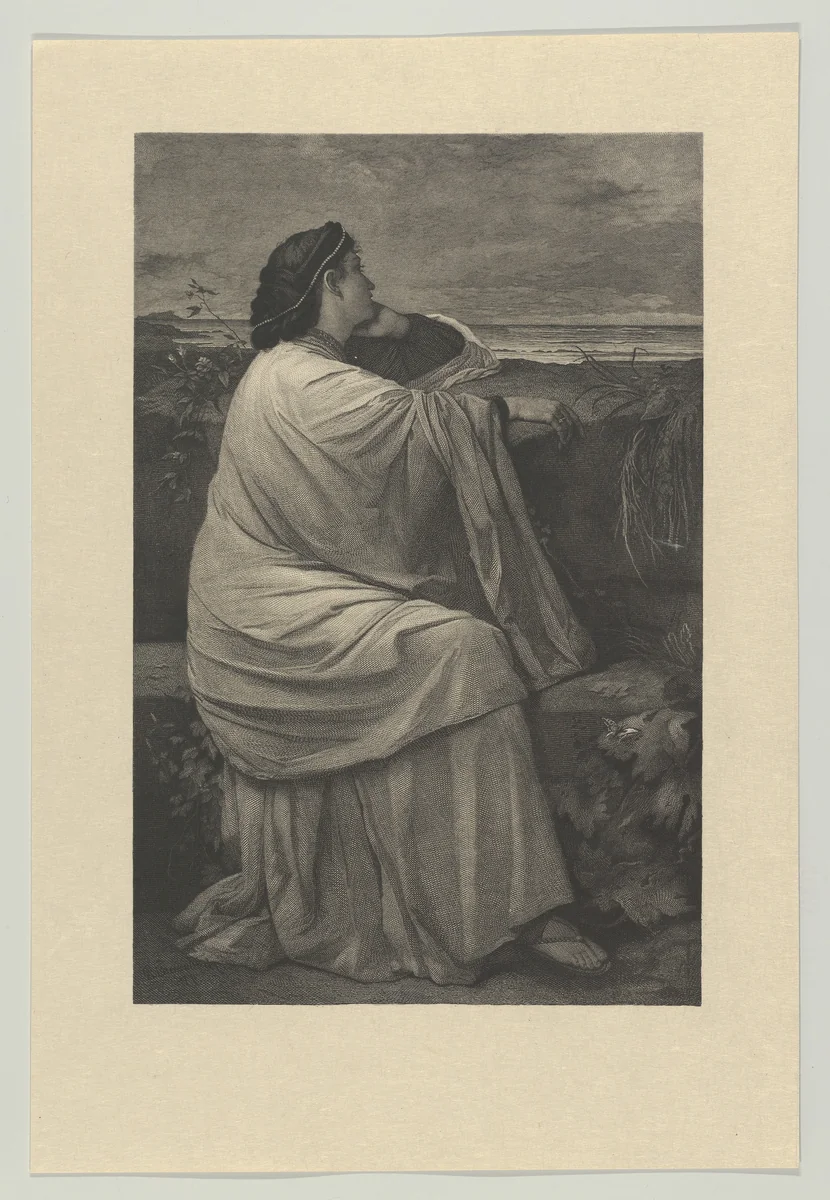 Iphigenia by Karl August Kräutle, print, 1872