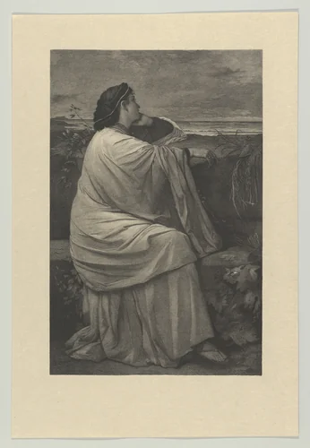 Iphigenia by Karl August Kräutle, print, 1872
