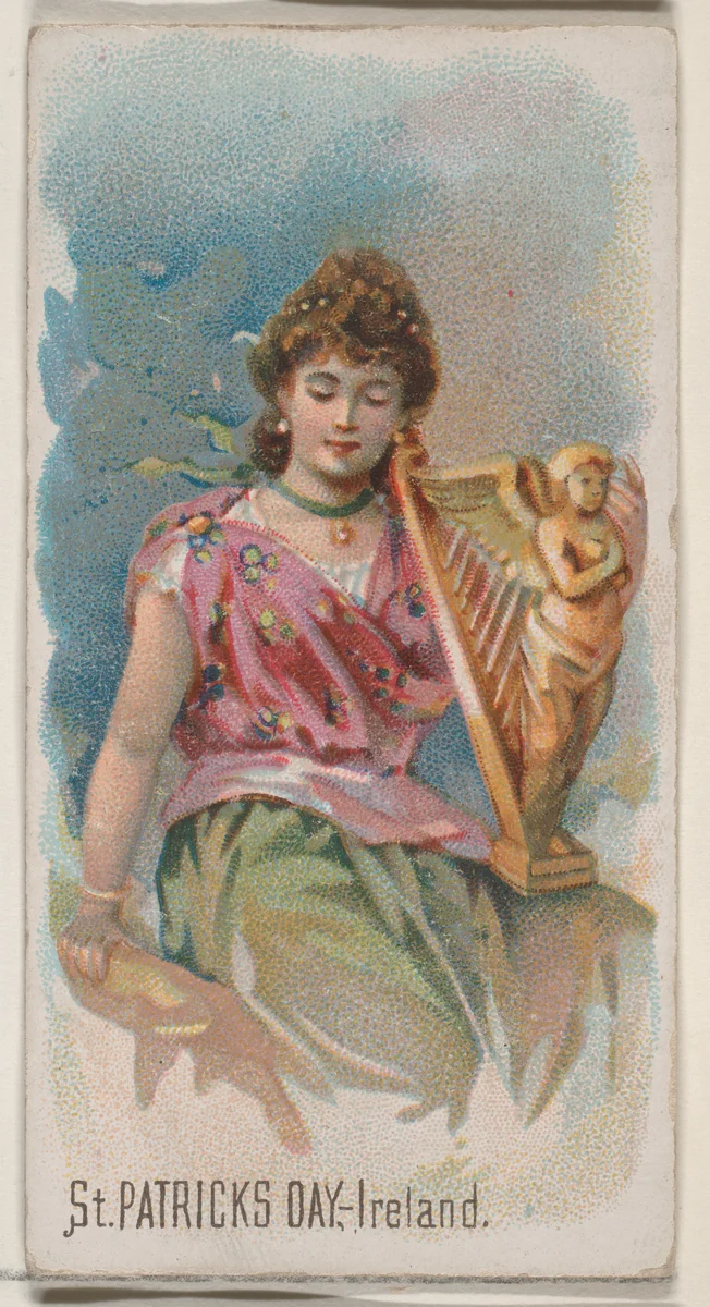 St. Patrick's Day, Ireland, from the Holidays series (N80) for Duke brand cigarettes by W. Duke, Sons & Co., print, 1890