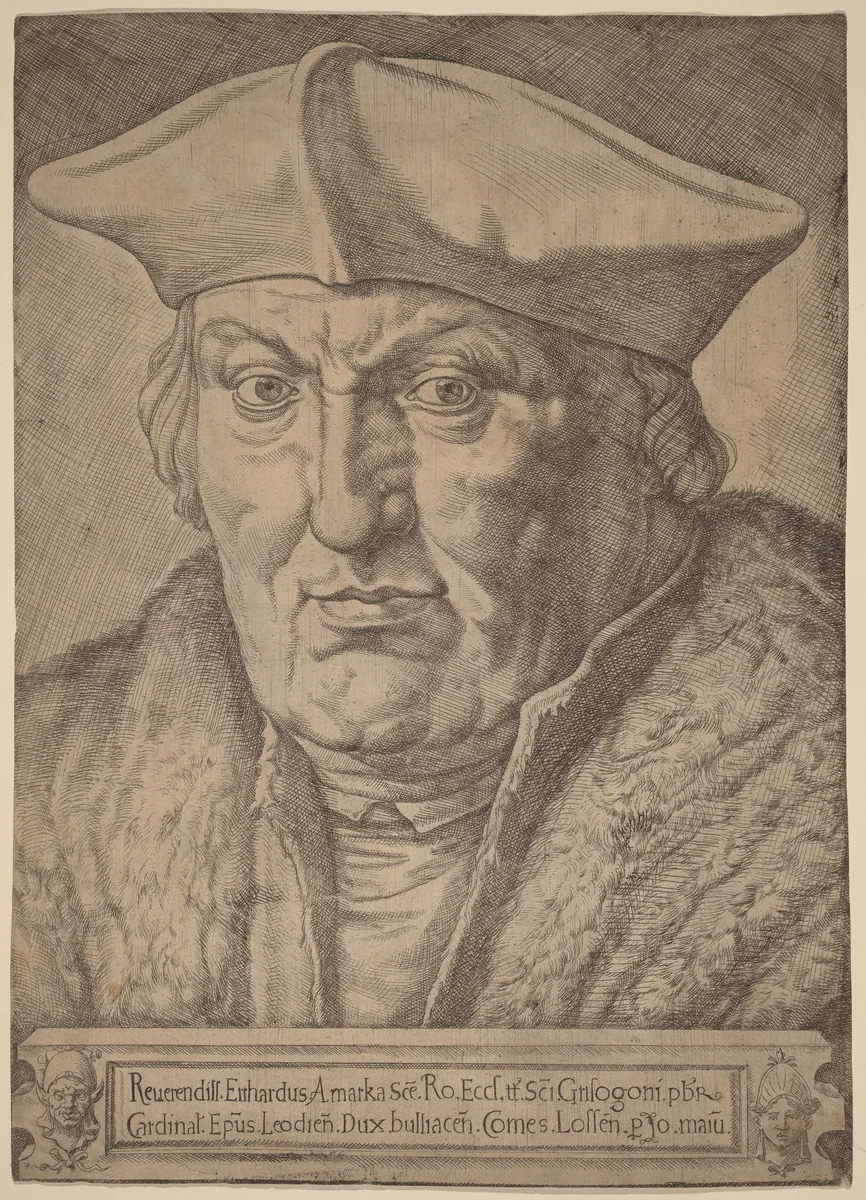 Erard de la Marck by Jan Cornelisz Vermeyen, print, 1550