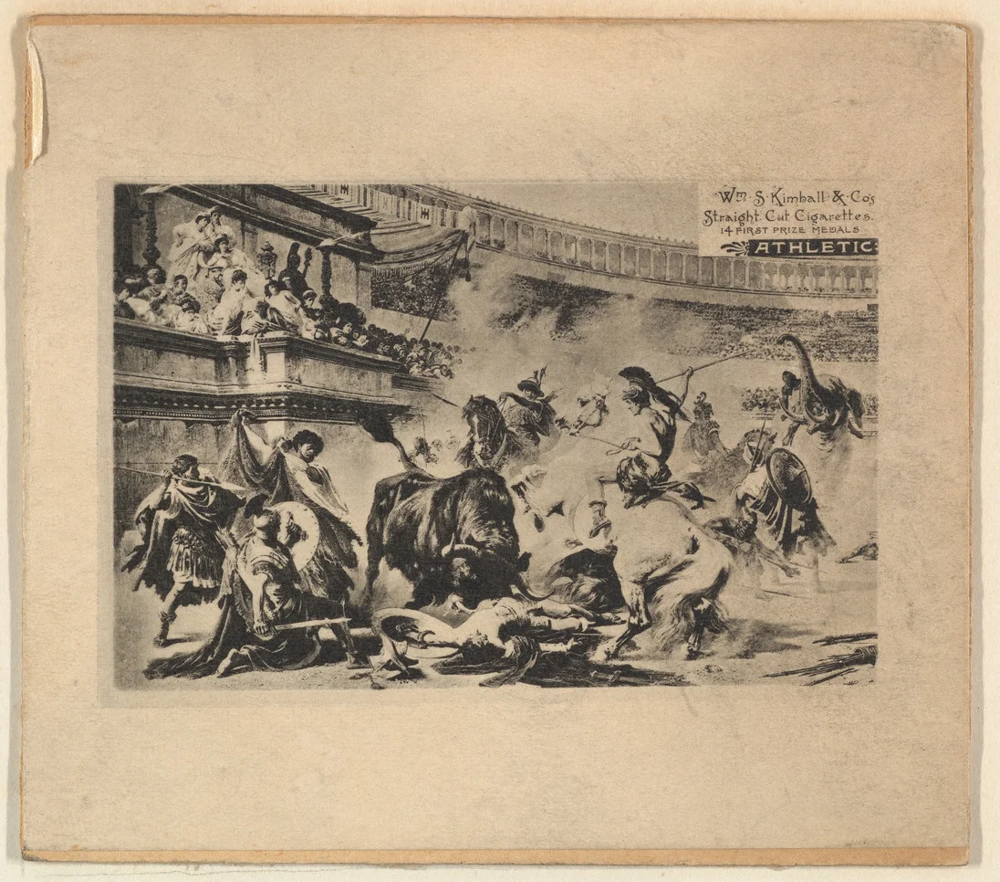 Athletic, from the Sports and Art Subjects series (N197) issued by Wm. S. Kimball & Co. by William S. Kimball & Company, print, 1886-1893