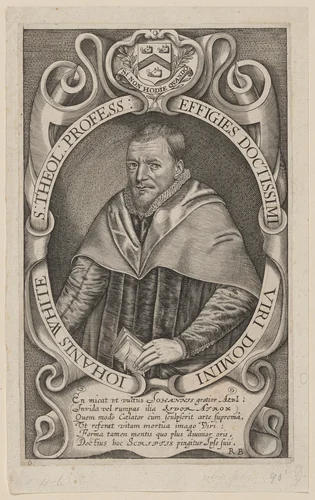 John White, D.D., Minister of Eccles by Unknown 19th Century, print, 1624