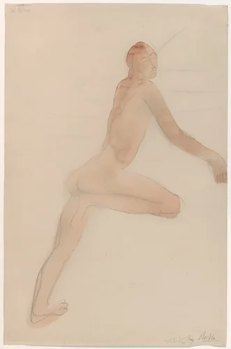 Leaving the Earth by Auguste Rodin, painting, 1900-1905