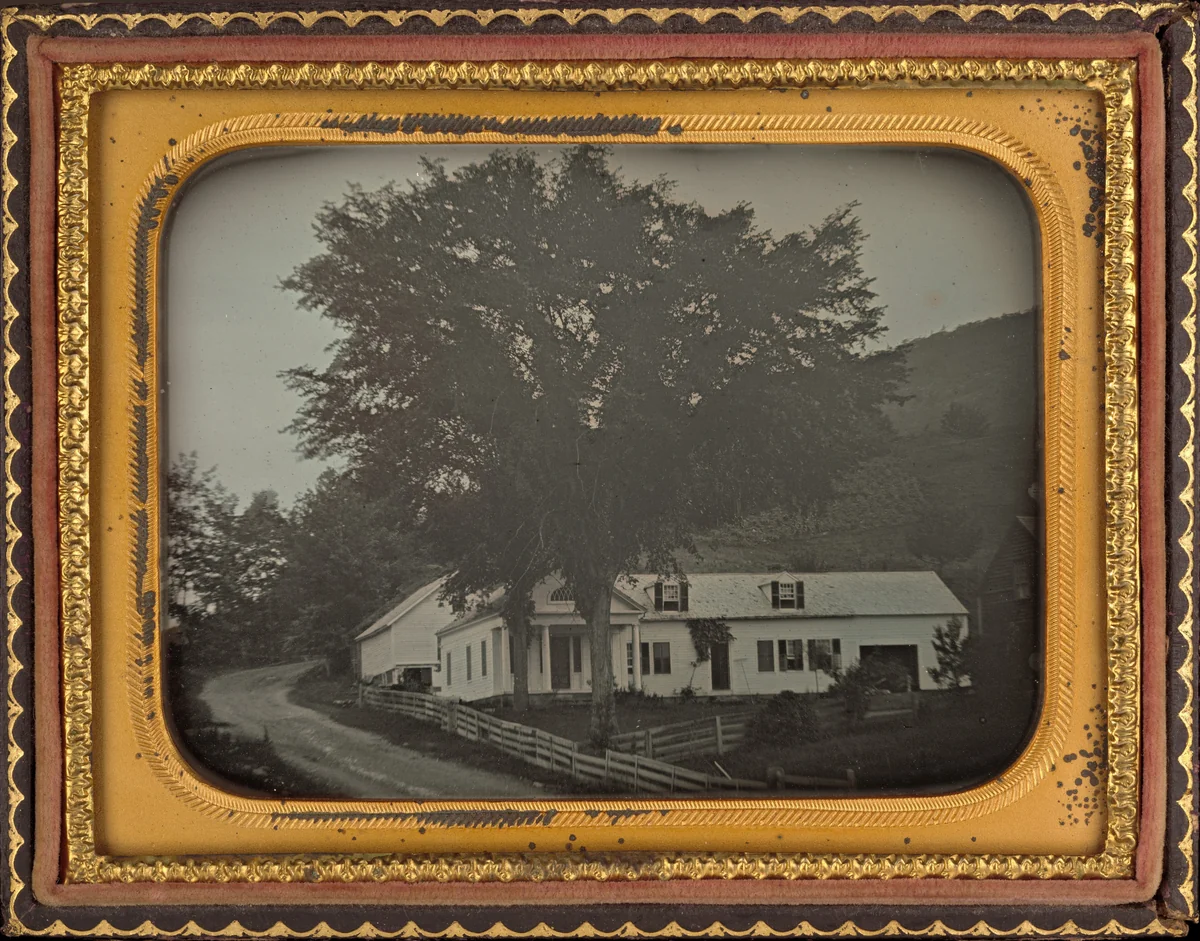 House on a Hillside by American 19th Century, photograph, 1845-1855