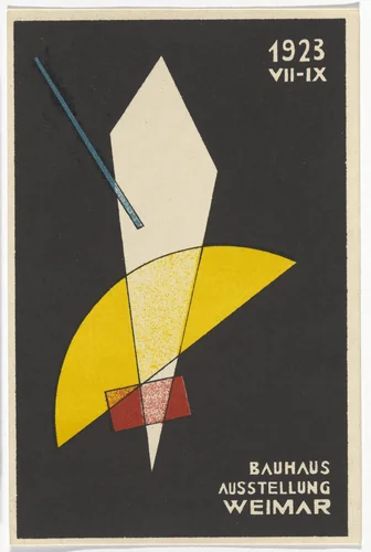 Bauhaus Ausstellung Weimar 1923 by László Moholy-Nagy, design, 1923