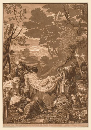 Venetian Set: Entombment of Christ by John Baptist Jackson, print, 1739-1743