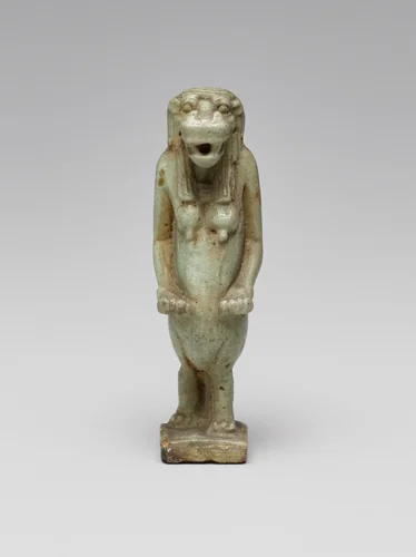 Amulet of Taweret by Egyptian, metalwork, -1070--332