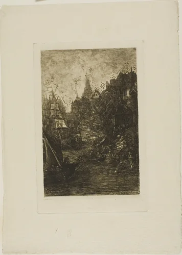 My Dream by Rodolphe Bresdin, print, 1883
