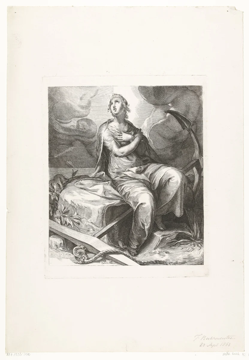 Hoop by Friedrich Wilhelm Burmeister, print, 1855-1915