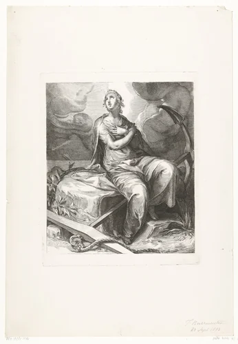 Hoop by Friedrich Wilhelm Burmeister, print, 1855-1915