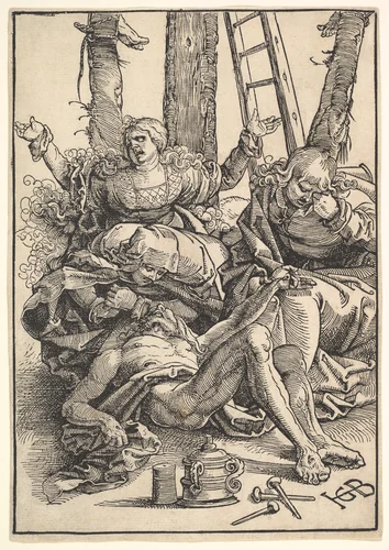 Lamentation for Christ by Hans Baldung, print, 1510