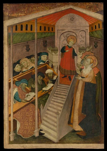 Christ among the Doctors by Spanish Painter, painting, 1400-1429