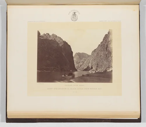 Light and Shadow in Black Cañon, From Mirror Bar by Timothy O'Sullivan, photograph, 1871