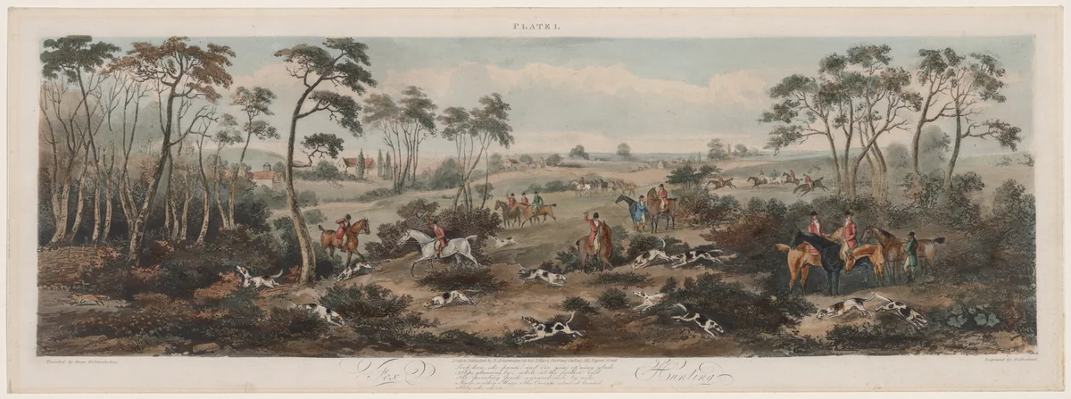 Fox Hunting, No. 1 by Thomas Sutherland, print