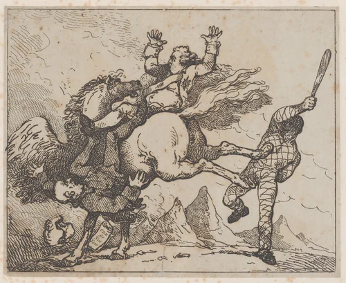 Pro-OEmium to "Ode Upon Ode" by Thomas Rowlandson, print, 1787