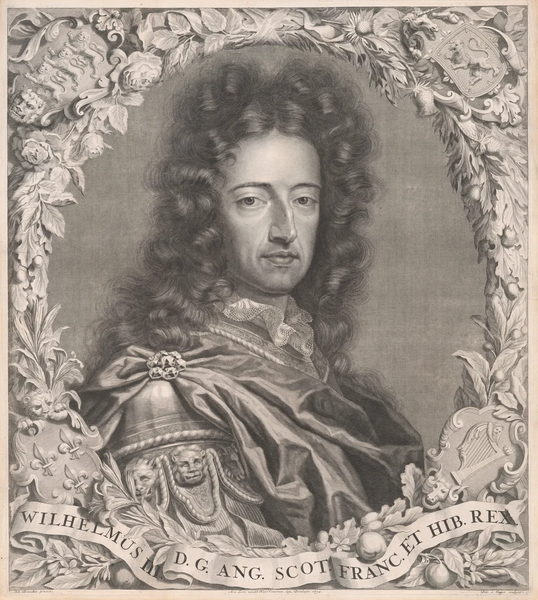 King William III by Pieter Stevens van Gunst, print, 1694