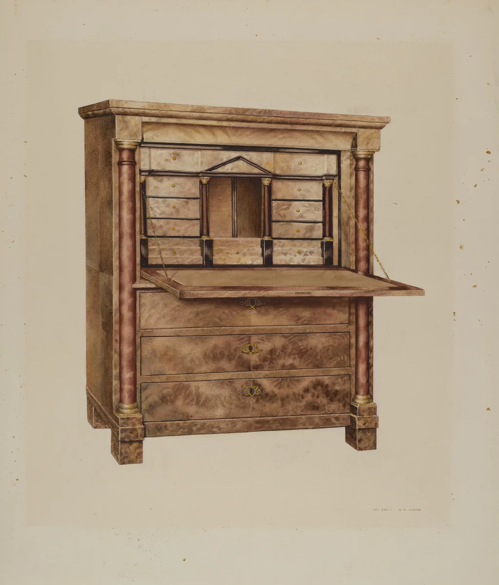 Secretary by Ralph Morton, index of american design, 1939