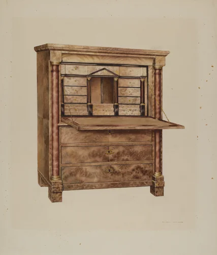 Secretary by Ralph Morton, index of american design, 1939