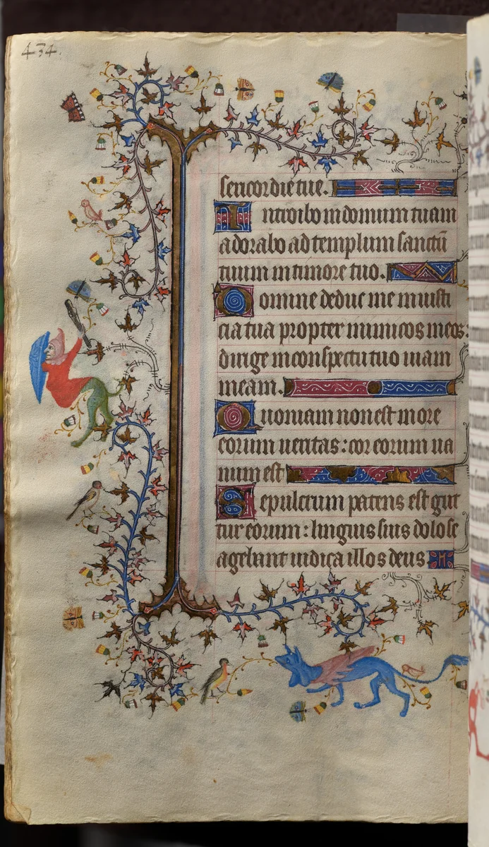 Hours of Charles the Noble, King of Navarre (1361-1425): fol. 211v, Text by Master of the Brussels Initials and Associates, book, 1400-1410