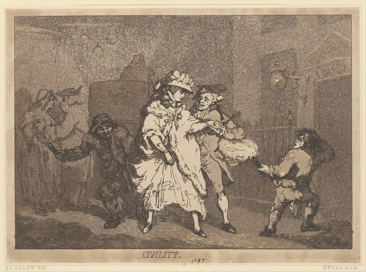 Civility by Thomas Rowlandson, print, 1787