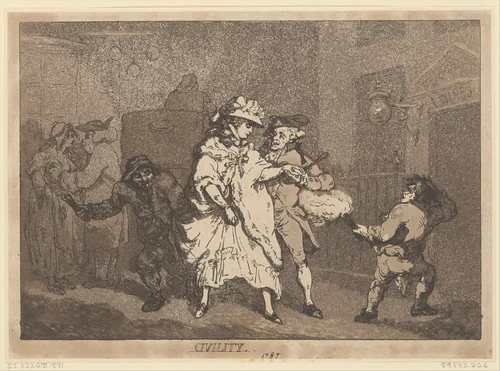 Civility by Thomas Rowlandson, print, 1787