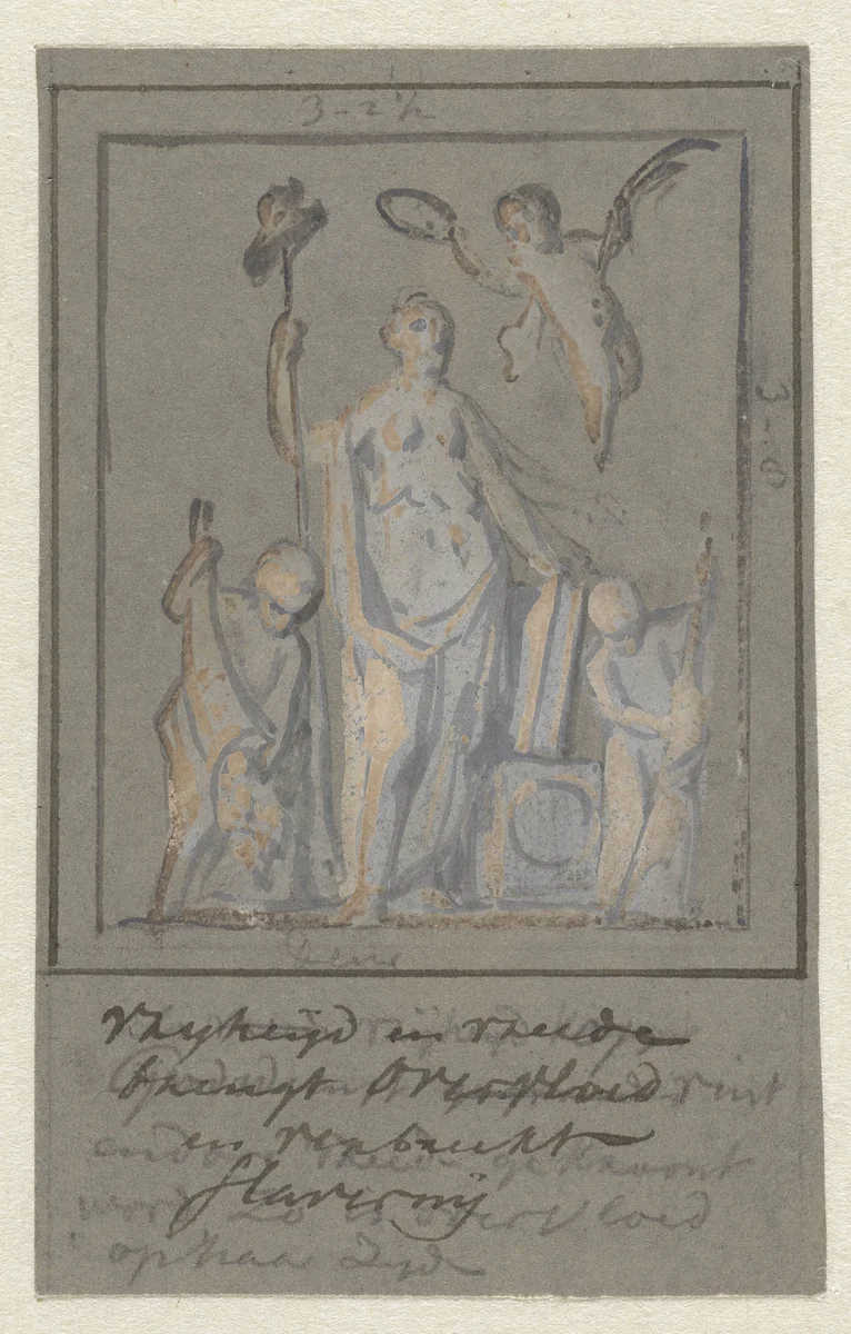 Allegorie op Vrijheid en Vrede by Jurriaan Andriessen, drawing, 1752-1819