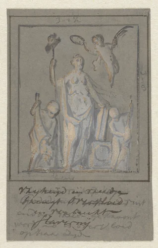 Allegorie op Vrijheid en Vrede by Jurriaan Andriessen, drawing, 1752-1819