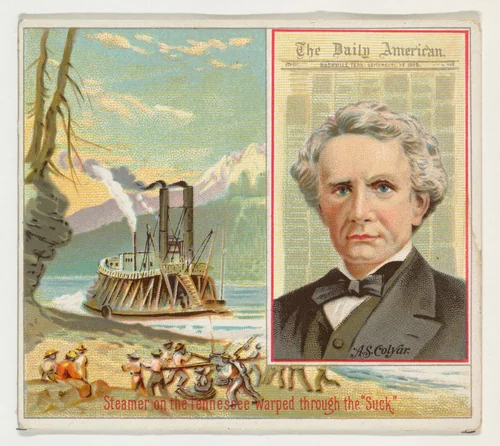 A.S. Colyar, The Nashville Daily American, from the American Editors series (N35) for Allen & Ginter Cigarettes by Allen & Ginter, print, 1887