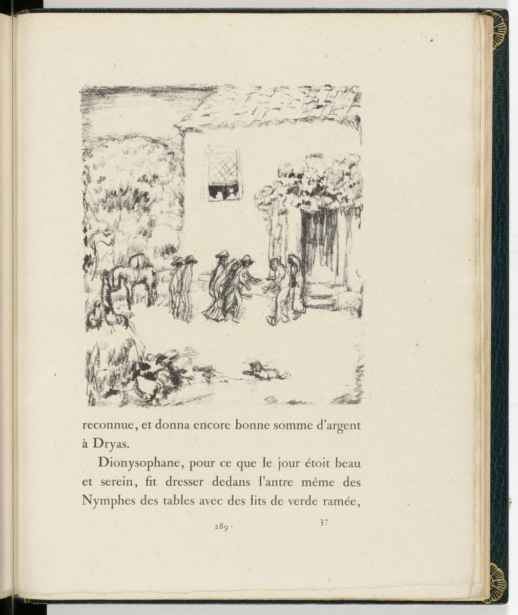 In-text plate (page 289) from Daphnis et Chloé by Pierre Bonnard, illustrated book, 1902