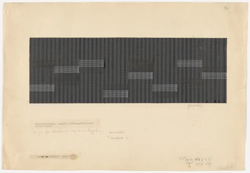 Design for Theater Curtain, Oppeln by Anni Albers, design, 1928