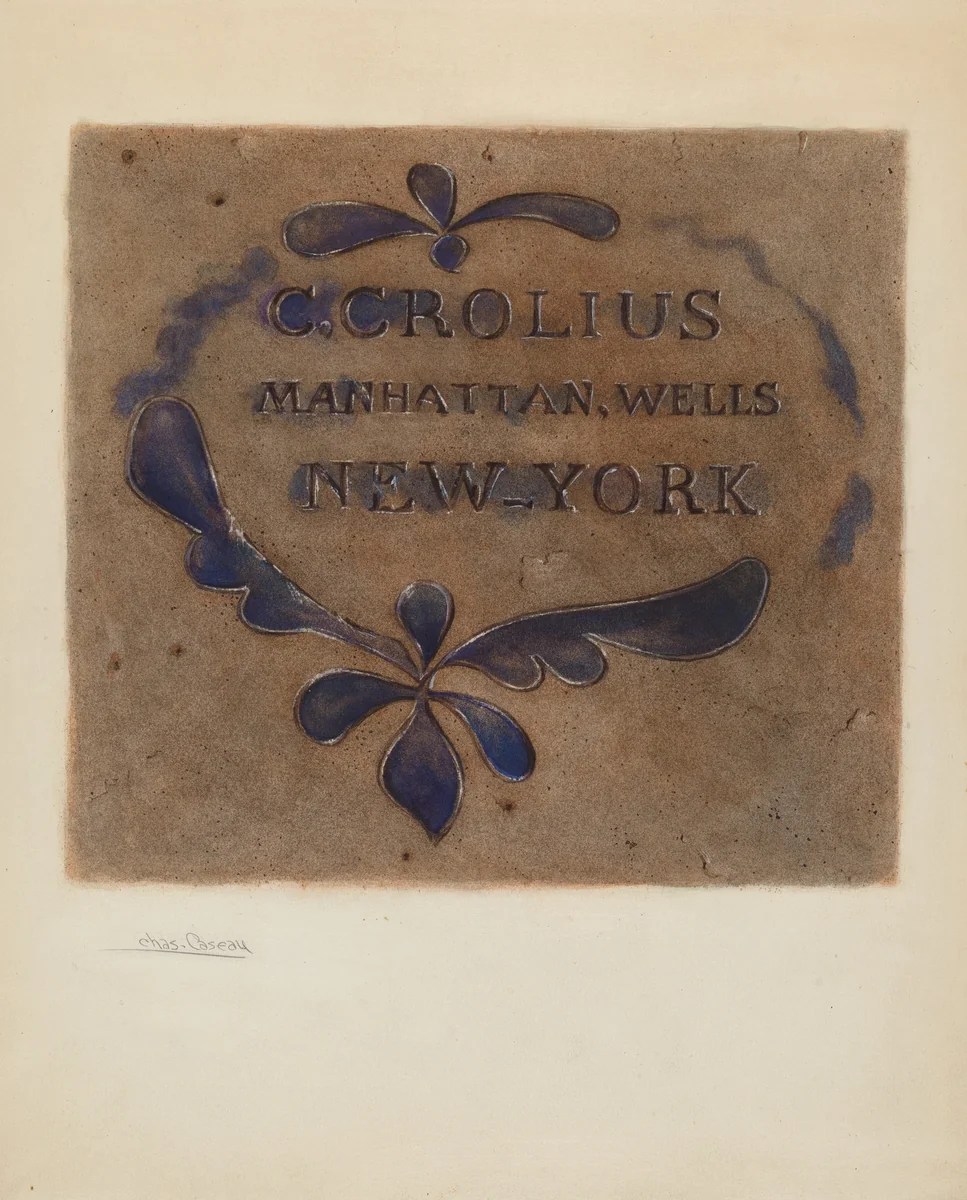 Jug by Charles Caseau, index of american design, 1936