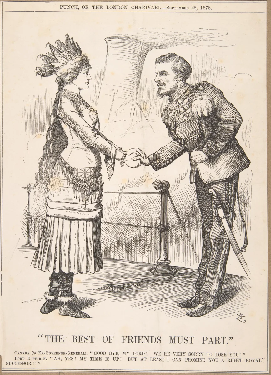The Best of Friends Must Part by John Tenniel, print, 1878