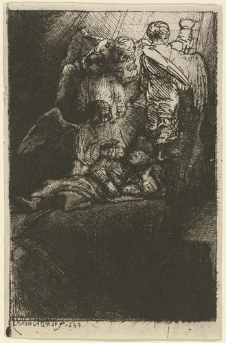 Jacob's Ladder by Rembrandt van Rijn, print, 1655