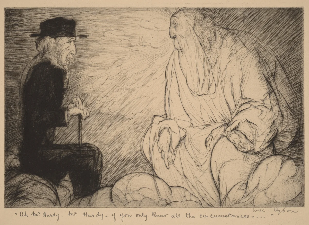 "Ah Mr. Hardy, Mr. Hardy, if you only knew all the circumstances..." by Will Dyson, print, 1880-1938