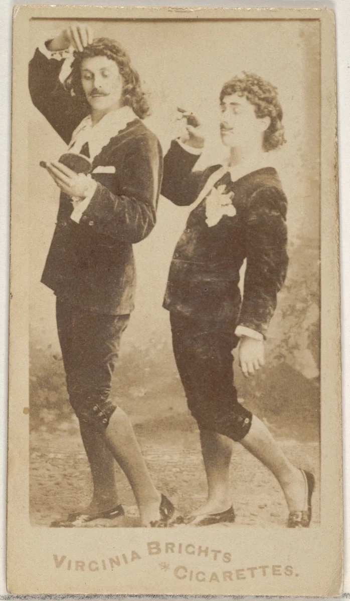 From the Actors and Actresses series (N45, Type 5) for Virginia Brights Cigarettes by Allen & Ginter, photograph, 1885-1891