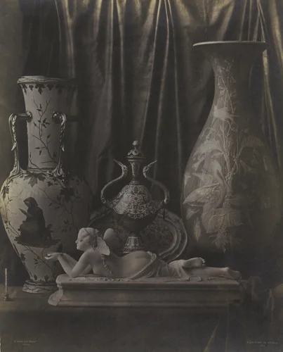 Still Life with Porcelain by Louis-Rémy Robert, photograph, 1850-1860