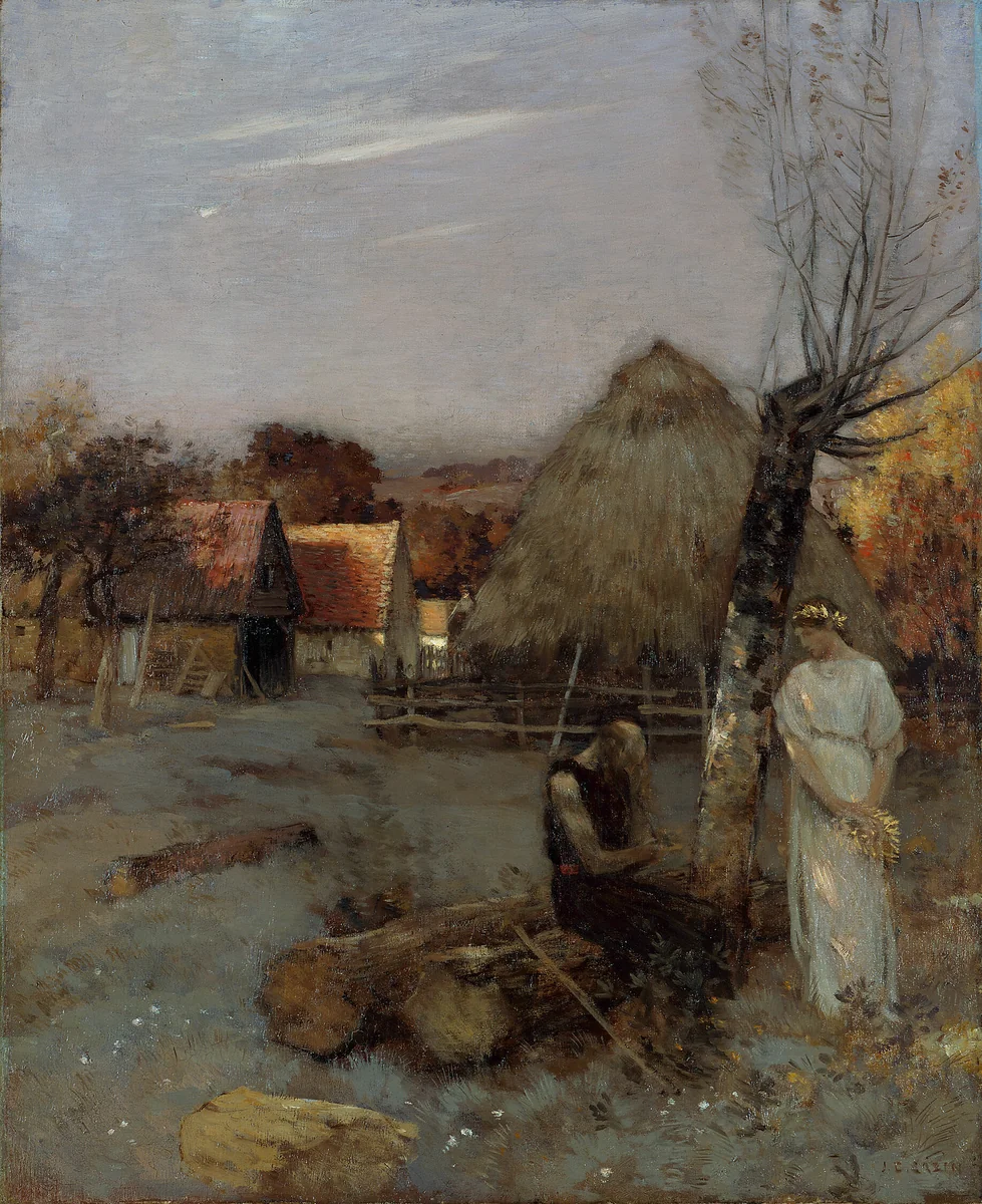 Theocritus by Jean-Charles Cazin, painting, 1880-1890
