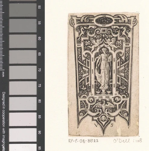 Gedeelte van een schede, mogelijk met Prudentia by Unknown, print, 1524-1562