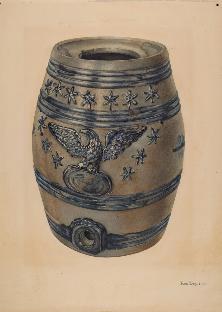 Wine Keg by John Tarantino, index of american design, 1939
