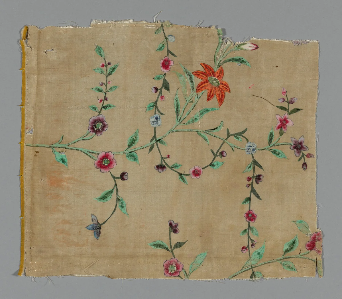 Fragment by China, textile, 1701-1800
