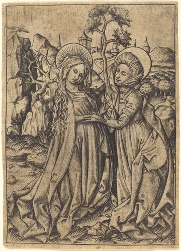 The Visitation by Master E. S., print, 1450-1460