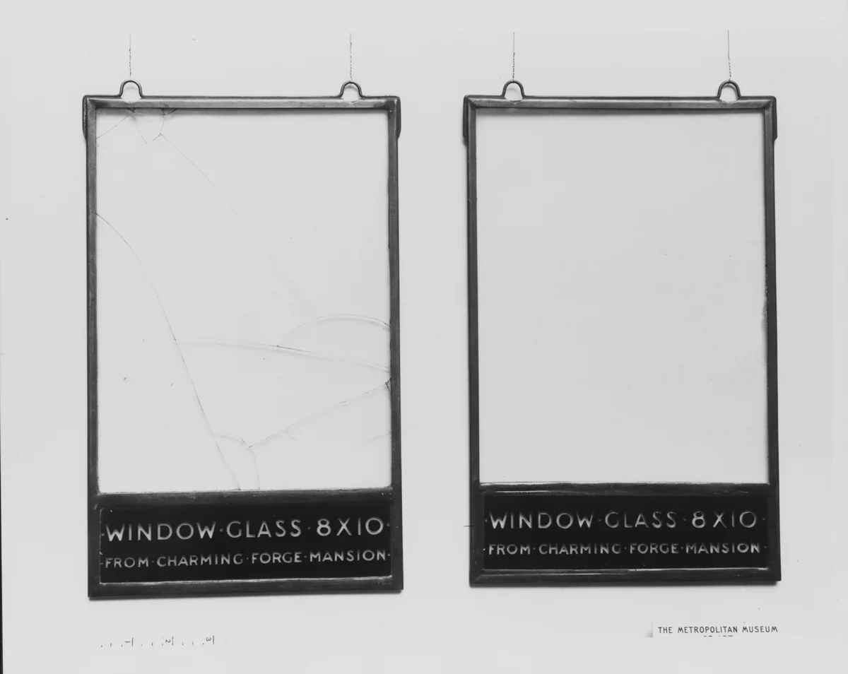 Windowpane by Henry William Stiegel, artwork, 1700-1800