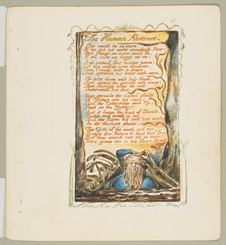 Songs of Experience: The Human Abstract by William Blake, print, 1794-1825