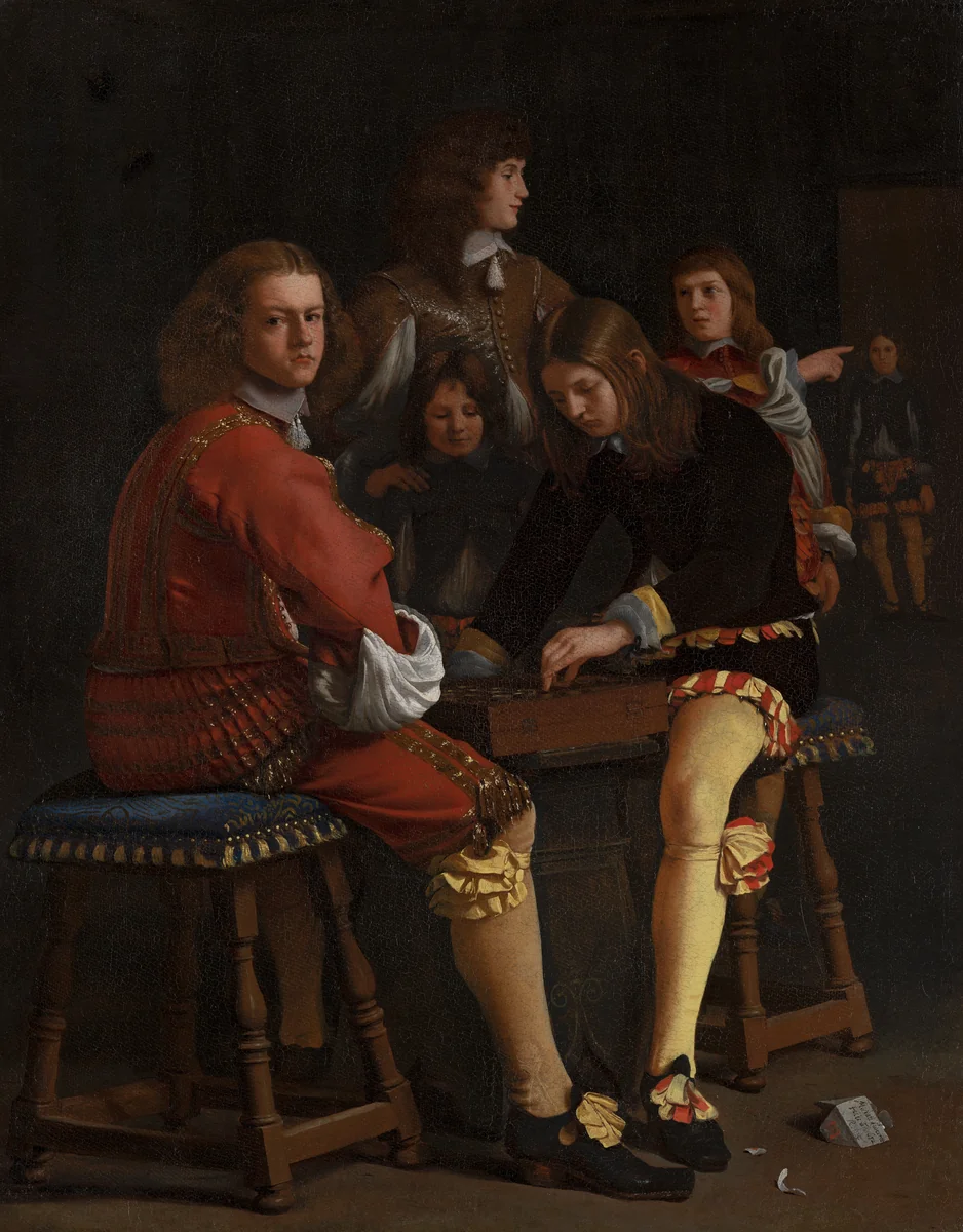 Draughts Players by Michael Sweerts, painting, 1652