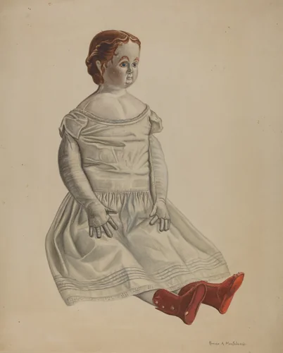 Doll--"Nina" by Renee A. Monfalcone, index of american design, 1935-1942