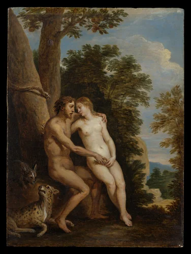 Adam and Eve in Paradise by David Teniers the Younger, painting, 1650-1659