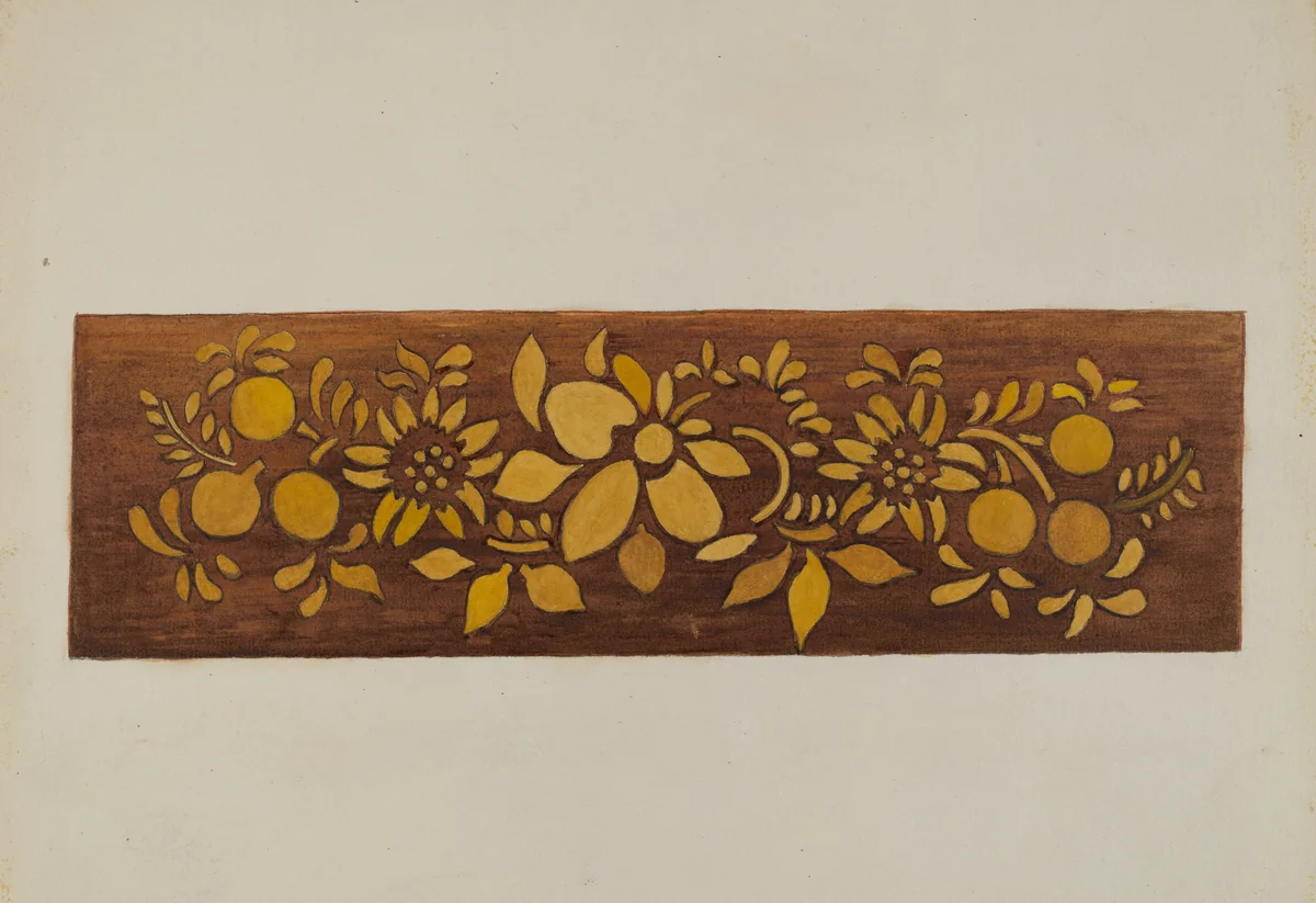 Hitchcock Chair by Genevieve Sherlock, index of american design, 1940