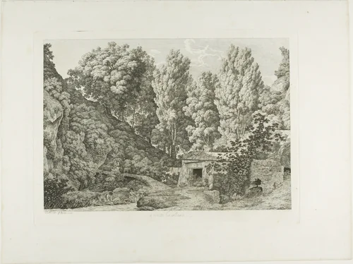 A Civita Castellana by Jacob Wilhelm Mechau, print, 1793