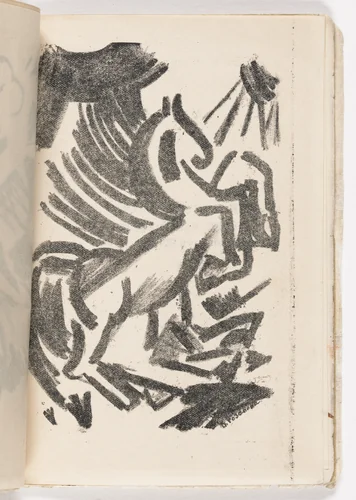 Plate (folio 12) from Vzorval' (Explodity) by Olga Rozanova, illustrated book, 1913