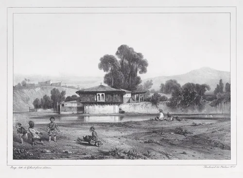 Turkish Barrack by Alexandre-Gabriel Decamps, print, 1823-1860